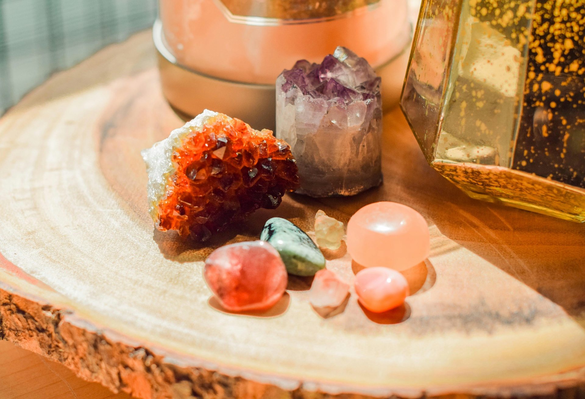 Altar con cristales